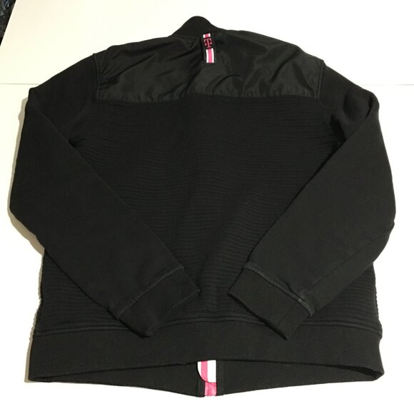 T-Mobile Jacket Mens Small Black Full Zip Employee Ribbed Sweatshirt - Picture 6 of 8